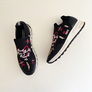 Karl Lagerfeld Black Paris Women's Miranda Slip-On Sneaker